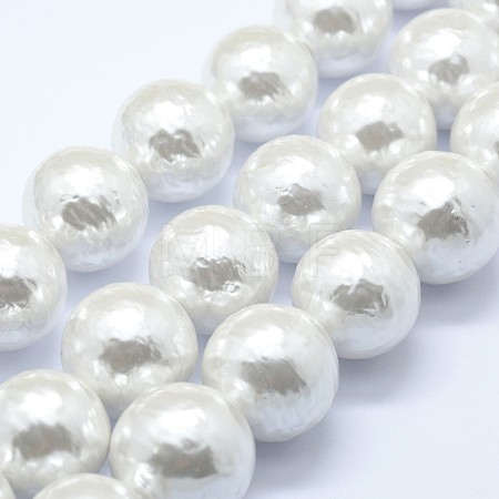 Shell Pearl Beads Strands BSHE-K053-02-20mm-1