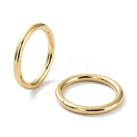 Ion Plating(IP) 304 Stainless Steel Polishing Plain Band Rings X-RJEW-G298-05B-G-1