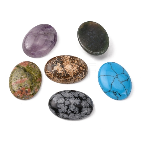 Gemstone Cabochons G-H1596-30x22x5mm-M-1