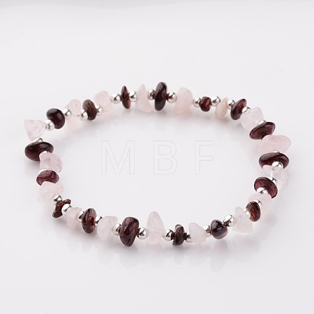 Gemstone Stretch Bracelets X-BJEW-JB02414-02-1