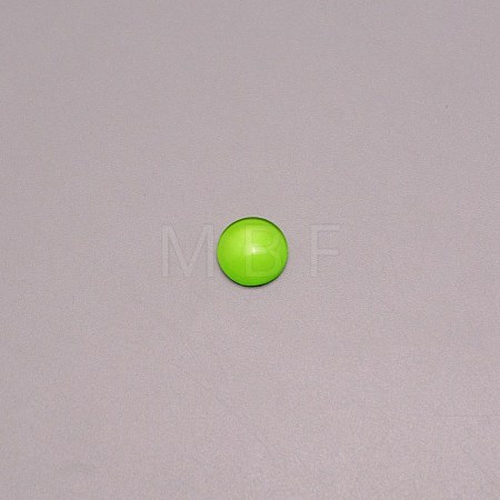 Glass Cabochons GGLA-WH0001-10F-1