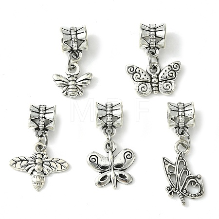 Tibetan Style Alloy European Dangle Charms PALLOY-JF02508-1
