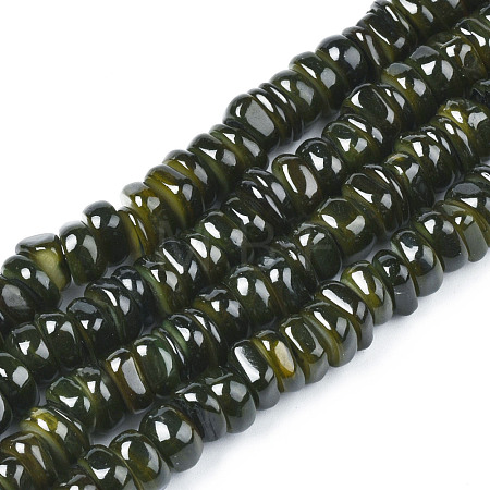 Natural Trochid Shell/Trochus Shell Beads Strands SHEL-S258-081-B01-1