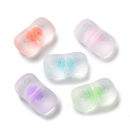 Transparent Acrylic Beads OACR-A032-04-1