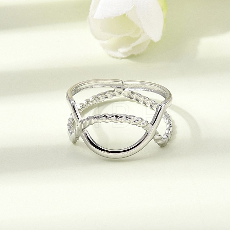 304 Stainless Steel Cuff Open Rings RJEW-P188-02E-P-1
