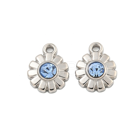 304 Stainless Steel Pendants STAS-L080-003P-04-1