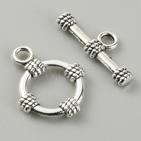 Tibetan Style Alloy Toggle Clasps LS-FIND-CJC0017-21D-AS-1