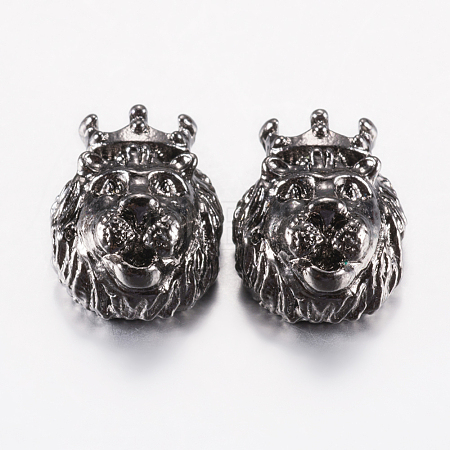 Tibetan Style Alloy Beads PALLOY-F200-08B-1