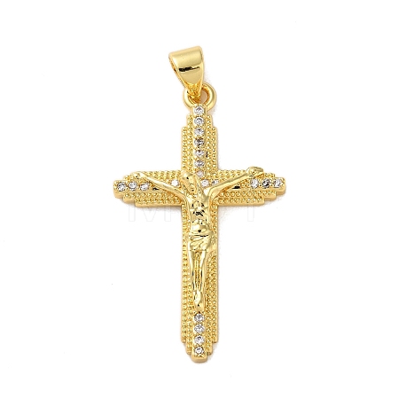 Brass Micro Pave Cubic Zirconia Pendants KK-A212-05G-G-1