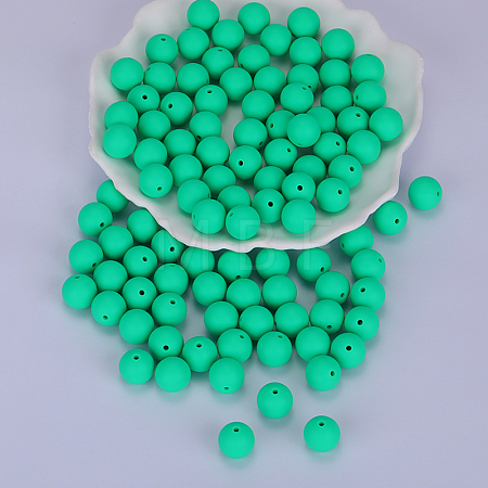 Round Silicone Focal Beads SI-JX0046A-30-1