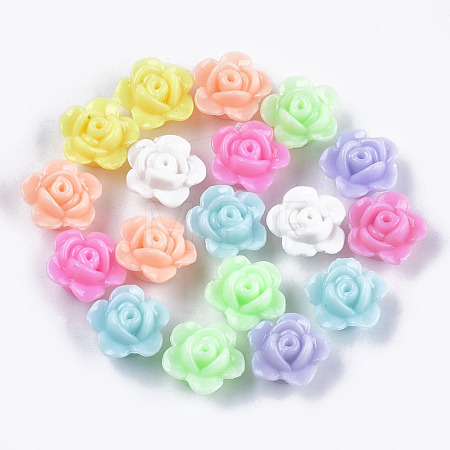 Opaque Acrylic Beads X-MACR-S296-78-1