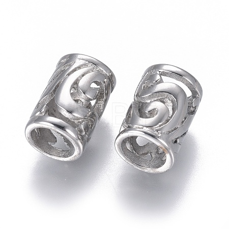 Non-Tarnish 304 Stainless European Beads STAS-F227-13-P-1