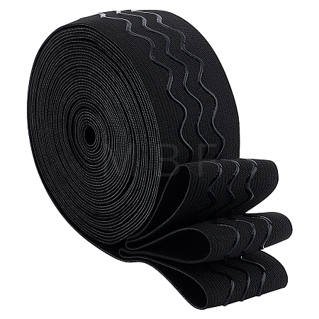 8 Yards Polyester Non Slip Knitted Elastic Cord SRIB-BC0001-25-1