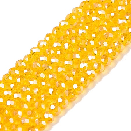 Electroplate Glass Beads Strands EGLA-A044-T2mm-A05-1