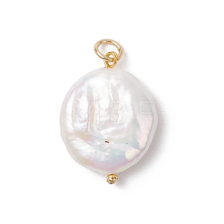 Natural Keshi Pearl Pendants PALLOY-JF04189-02-1