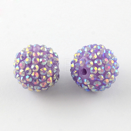 AB-Color Resin Rhinestone Beads RESI-S315-18x20-10-1