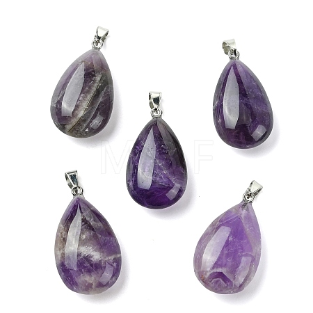Natural Banded Amethyst Pendants GG-K002-09O-1