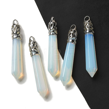 Opalite Pointed Big Pendants G-Z055-01P-26-1