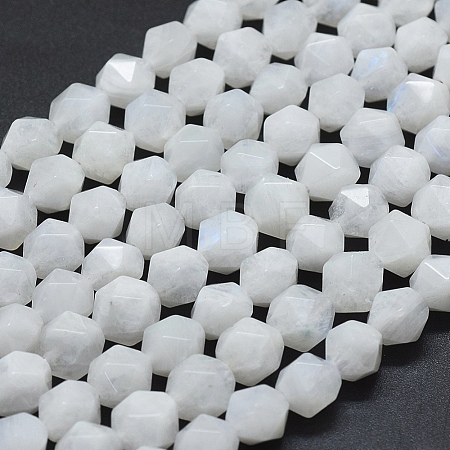 Natural Rainbow Moonstone Beads Strands G-D0013-56-1