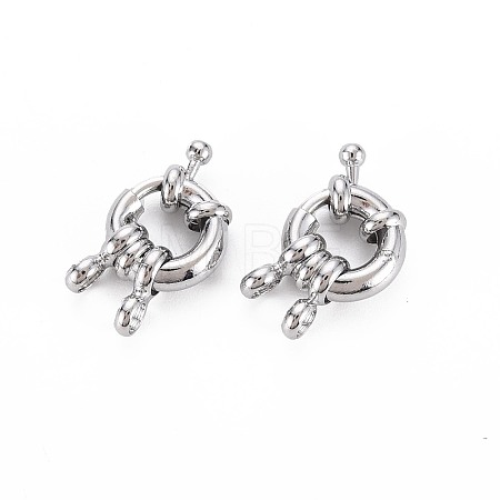 Brass Spring Ring Clasps X-KK-S356-112P-NF-1