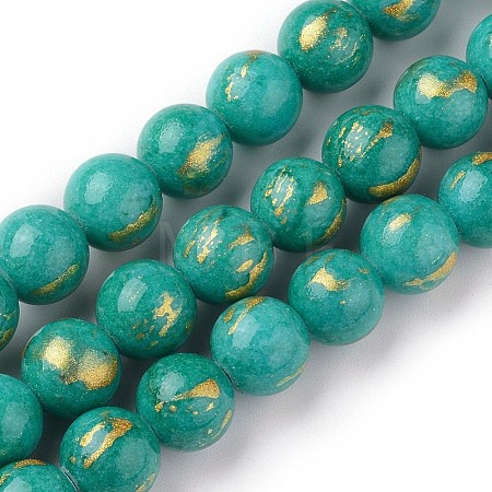 Natural Mashan Jade Beads Strands G-F670-A02-10mm-1