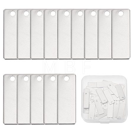 304 Stainless Steel Stamping Blank Tag Pendants STAS-SC0005-05-1