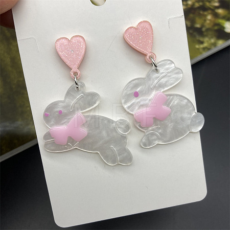 Easter Acrylic Dangle Stud Earrings FS-WG53F52-02-1