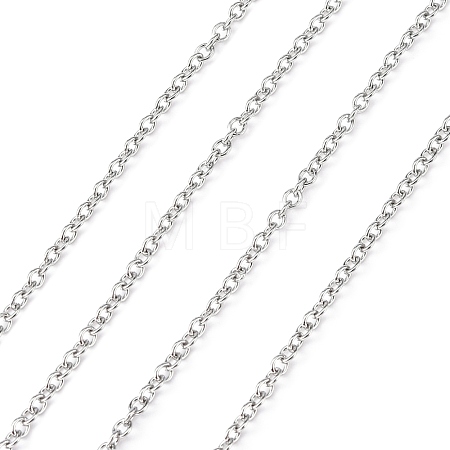 Tarnish Resistant 304 Stainless Steel Cable Chains CHS-R003-0.5mm-1