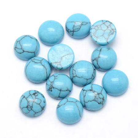 Synthetic Turquoise Cabochons G-P393-R13-10MM-1