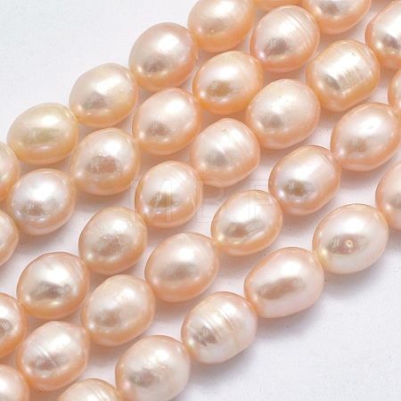 Natural Cultured Freshwater Pearl Beads Strands PEAR-K003-26C-01-1