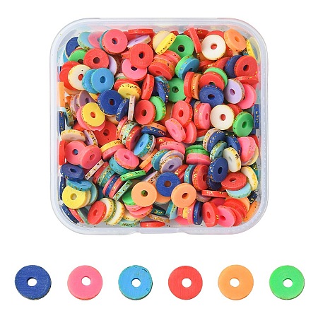 1 Strand Handmade Polymer Clay Beads Strand CLAY-YW0001-85-1