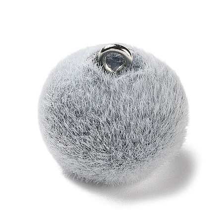 Fruit Theme Flocking Opaque Resin Pendants RESI-D017-04D-P-1