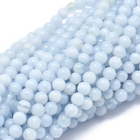 Natural Blue Lace Agate Beads Strands X-G-A177-04-09-1