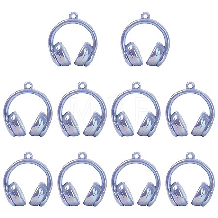 UV Plating Opaque Acrylic Pendants SACR-FZC0001-001G-1