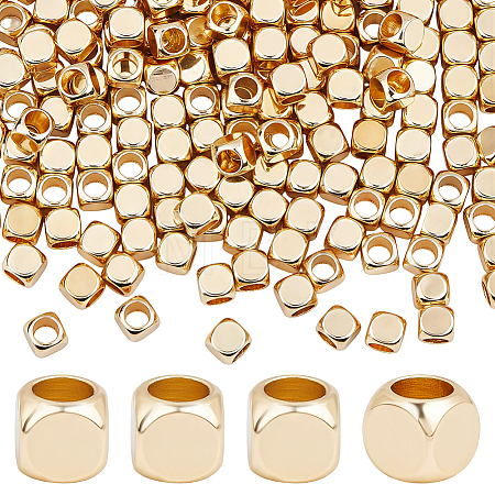 200Pcs Brass Spacer Beads KK-PH0014-97G-1