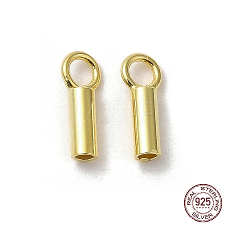 925 Sterling Silver Cord Ends STER-P055-01A-G-1