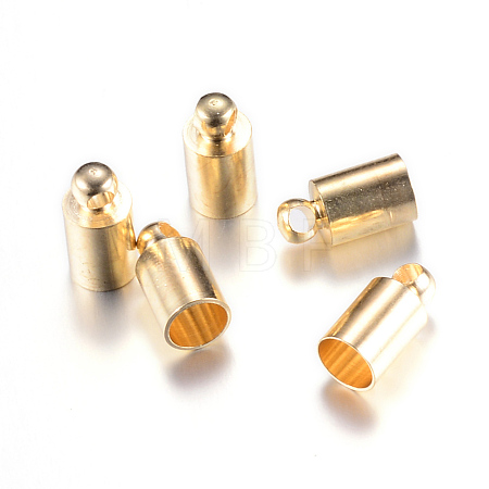 Brass Cord Ends X-KK-R001-08-LG-1