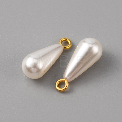 ABS Plastic Imitation Pearl Pendants KY-WH0045-25B-G-1