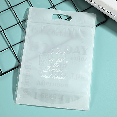 Clear Rectangle Plastic Jewelry Printed Zip Lock Bags PW-WG09E1A-06-1