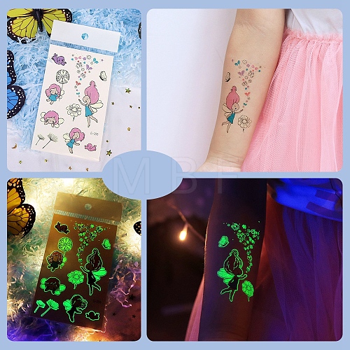 Luminous Removable Temporary Water Proof Tattoos Paper Stickers PW-WG0C2ED-06-1