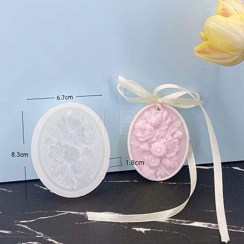 Flower Food Grade DIY Pendant Silicone Molds PW-WG62604-01-1