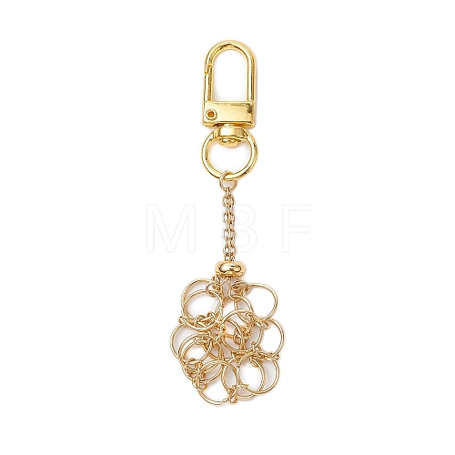 304 Stainless Steel Macrame Chain Pouch Empty Stone Holder Pendant Decoration HJEW-JM02080-1