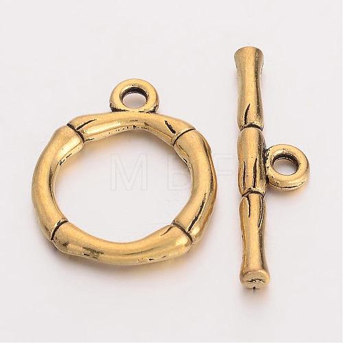 Alloy Toggle Clasps EA9143Y-NFG-1