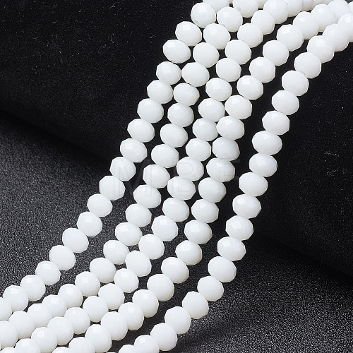 Opaque Solid Color Glass Beads Strands X1-EGLA-A034-P6mm-D01-1