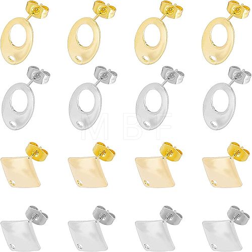 Unicraftale 304 Stainless Steel Stud Earring Findings STAS-UN0007-94-1