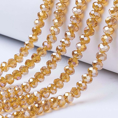 Electroplate Glass Beads Strands EGLA-A044-T2mm-B04-1