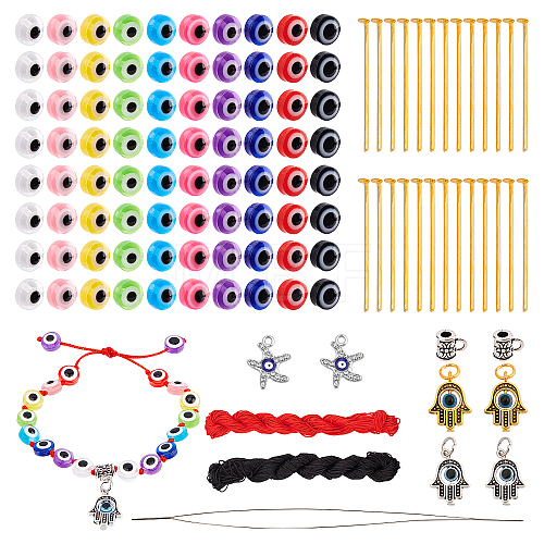  477Pcs Evil Eye Beads Kit for DIY Jewelry Making DIY-NB0006-17-1