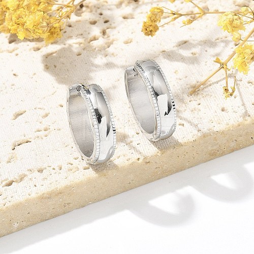 304 Stainless Steel Hoop Earrings for Women EJEW-C096-59P-1