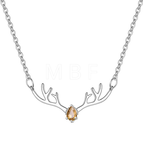 Deer Urn Ashes Pendant Necklace PW-WG78BFC-11-1