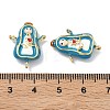 Brass Enamel Religion Virgin Chandelier Component Links KK-Z153-05G-01-3
